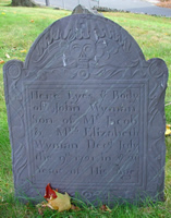 Wyman, John (1700-1721) [Headstone photo]