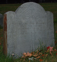 Whitmore, Rebecca Gardner (abt 1666-Jun 1709) [Headstone photo]