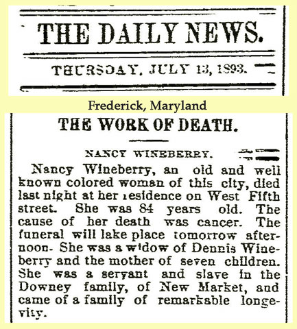 Downey: 1893 News clipping